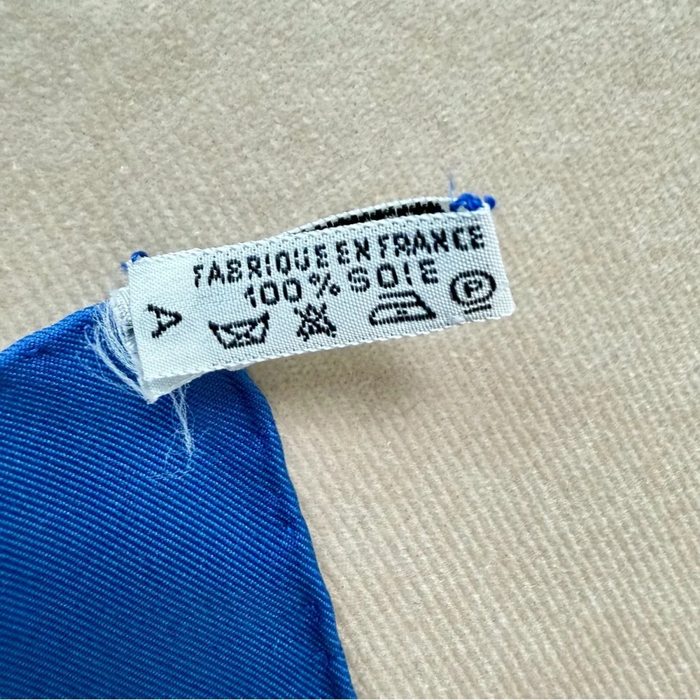 Hermès Musée Silk Scarf Carré 90 Philippe Ledoux Blue Nautical With Box - Picture 13 of 15